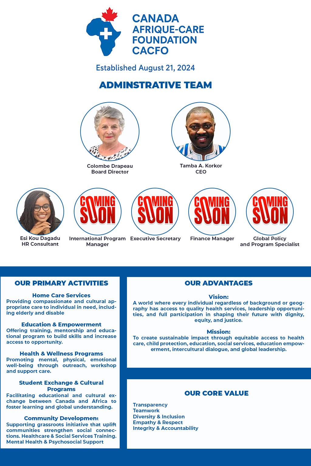 Administrative team